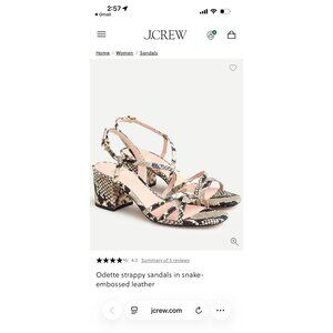 New J Crew Odette Sandals